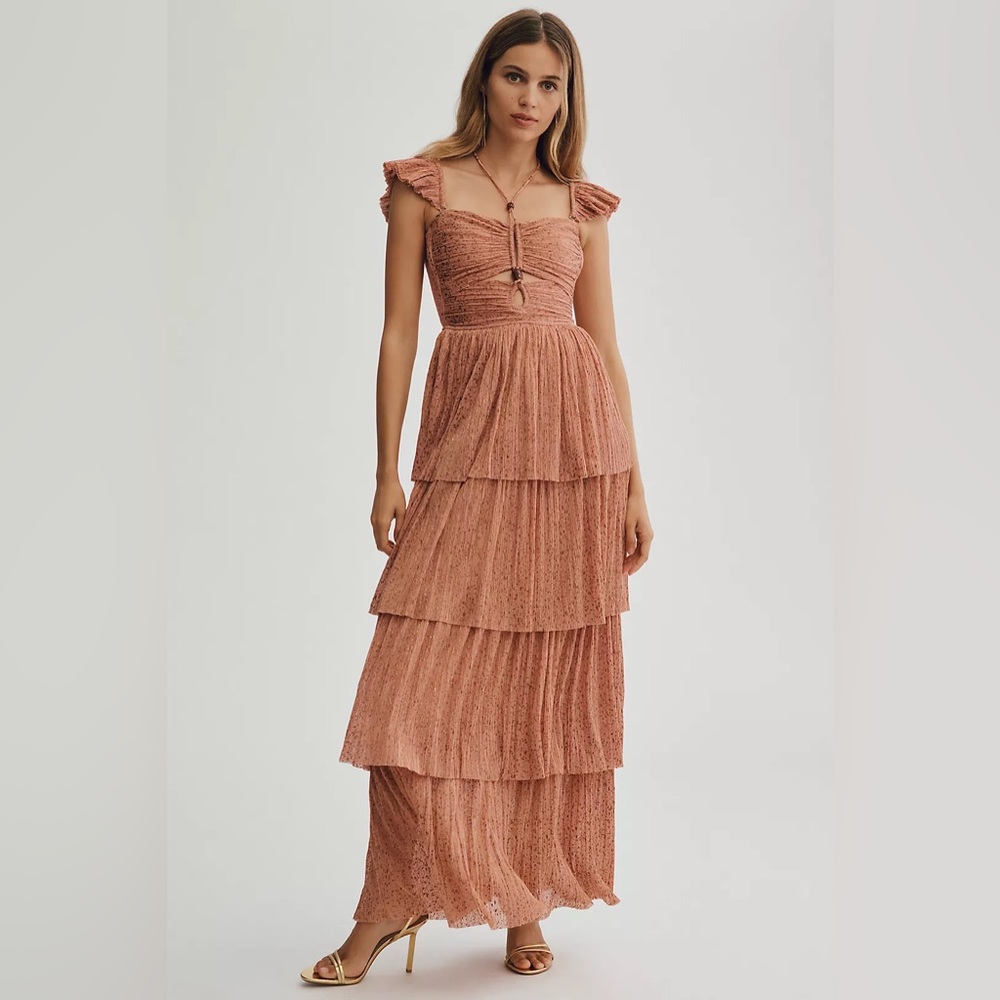 Sabina Musayev Majesty strappy tiered dress
